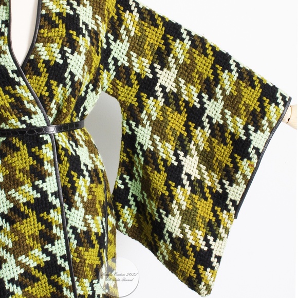Bonnie Cashin for Sills Coat Oversized Trailing Sleeves Vintage Knit Documented - Picture 4 of 15